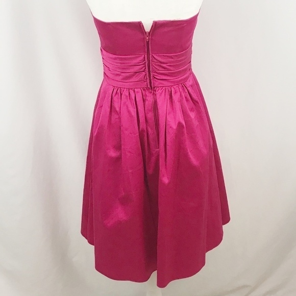 Davids Bridal Fuchsia Strapless Dress - Picture 3 of 7